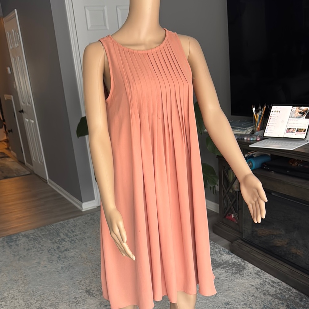 Sleeveless Coral Dress